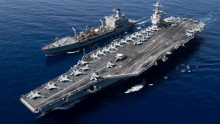 Trump Nyatakan Kapal Induk Raksasa AS Dikerahkan ke Kawasan Timur Tengah 4